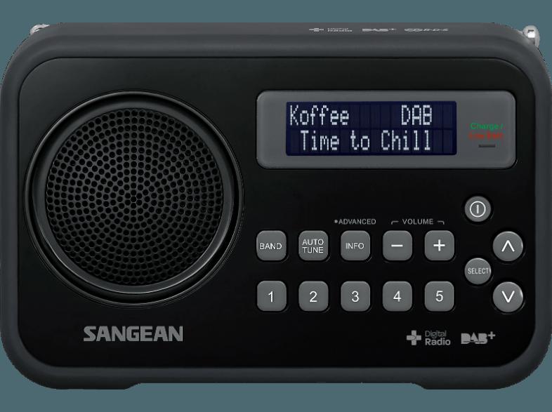 SANGEAN DPR-67  (FM Tuner, UKW, DAB, DAB , Schwarz)