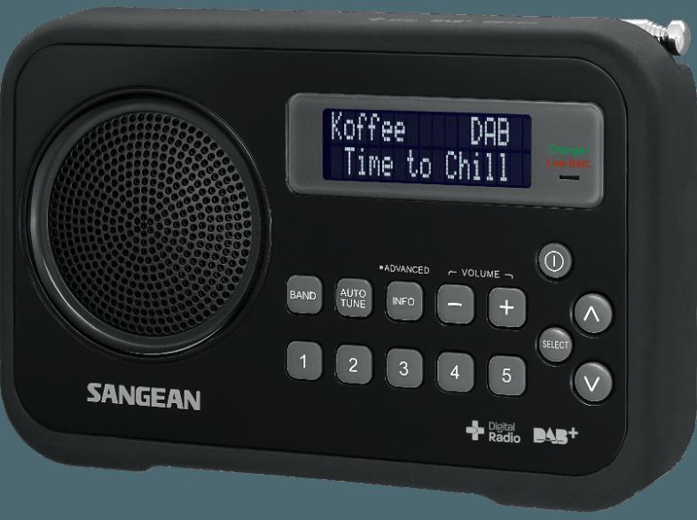 SANGEAN DPR-67  (FM Tuner, UKW, DAB, DAB , Schwarz)