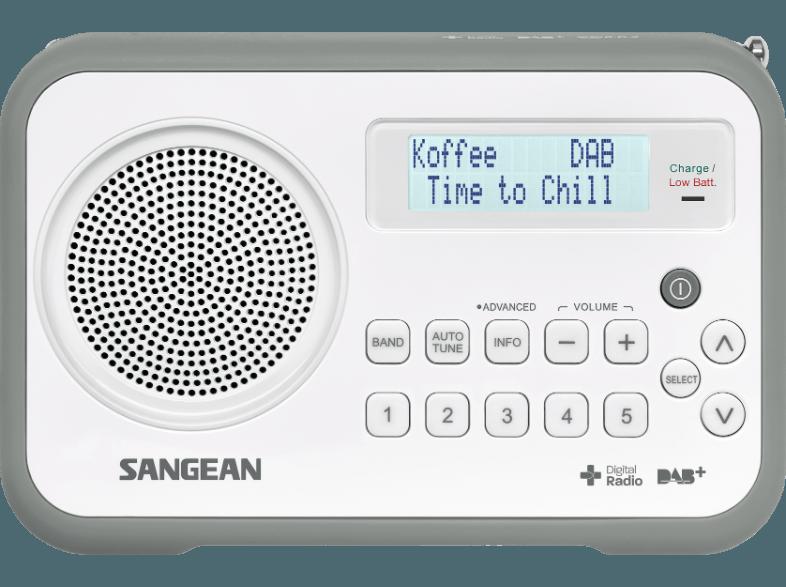 SANGEAN DPR-67  (FM Tuner, UKW, DAB, DAB , Weiß/Grau), SANGEAN, DPR-67, , FM, Tuner, UKW, DAB, DAB, Weiß/Grau,