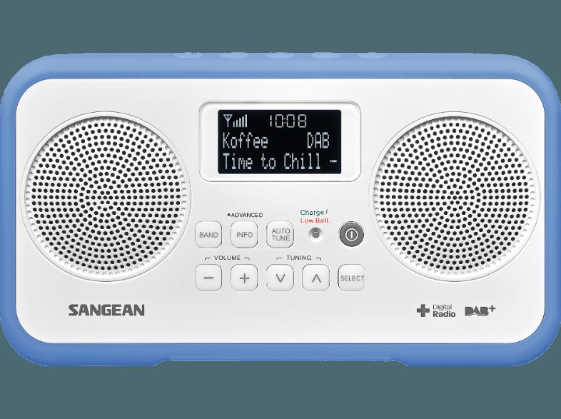 SANGEAN DPR-77  (Digital, UKW, DAB , Weiß/Blau), SANGEAN, DPR-77, , Digital, UKW, DAB, Weiß/Blau,