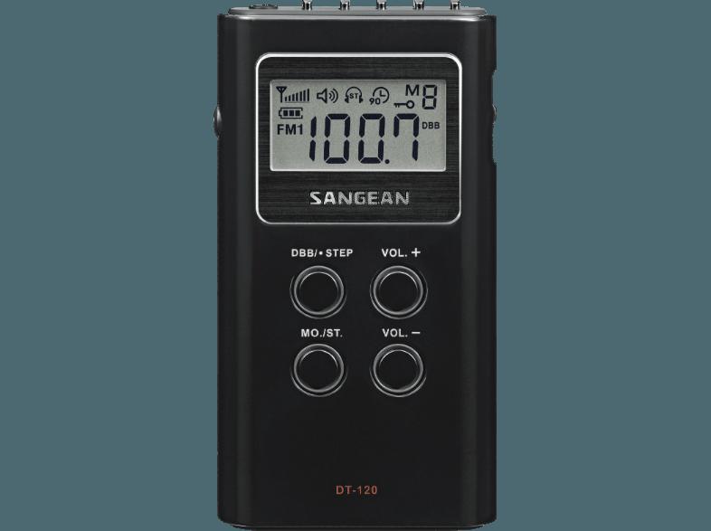 SANGEAN DT-120  (DSP Tuner, FM, MW, UKW, Schwarz)
