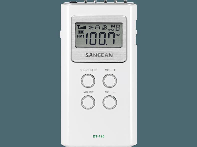 SANGEAN DT-120  (DSP Tuner, FM, MW, UKW, Weiß)