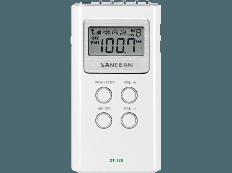 SANGEAN DT-120  (DSP Tuner, FM, MW, UKW, Weiß), SANGEAN, DT-120, , DSP, Tuner, FM, MW, UKW, Weiß,