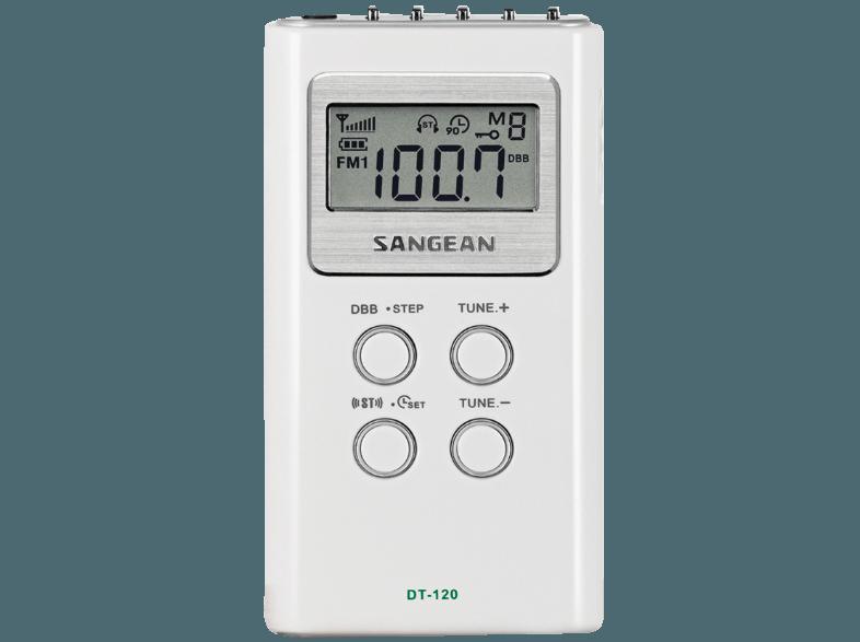 SANGEAN DT-120  (DSP Tuner, FM, MW, UKW, Weiß), SANGEAN, DT-120, , DSP, Tuner, FM, MW, UKW, Weiß,