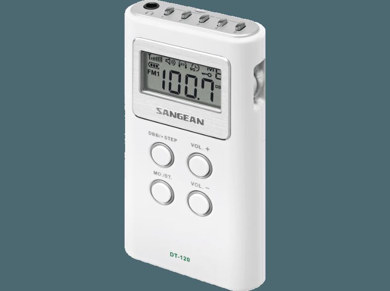 SANGEAN DT-120  (DSP Tuner, FM, MW, UKW, Weiß)