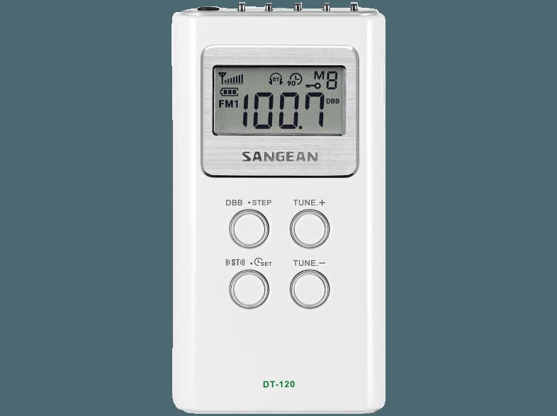 SANGEAN DT-120  (DSP Tuner, FM, MW, UKW, Weiß), SANGEAN, DT-120, , DSP, Tuner, FM, MW, UKW, Weiß,