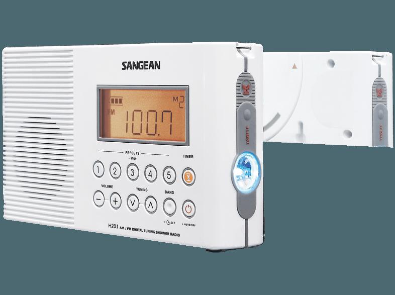 SANGEAN H-201  (PLL Tuner, FM, MW, UKW, Weiß), SANGEAN, H-201, , PLL, Tuner, FM, MW, UKW, Weiß,