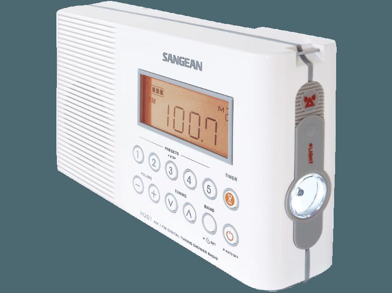 SANGEAN H-201  (PLL Tuner, FM, MW, UKW, Weiß), SANGEAN, H-201, , PLL, Tuner, FM, MW, UKW, Weiß,