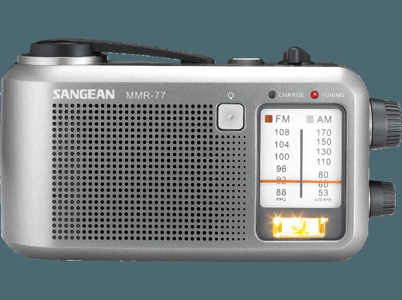 SANGEAN MMR-77  (PLL Tuner, UKW, MW, FM, Dunkelgrau)