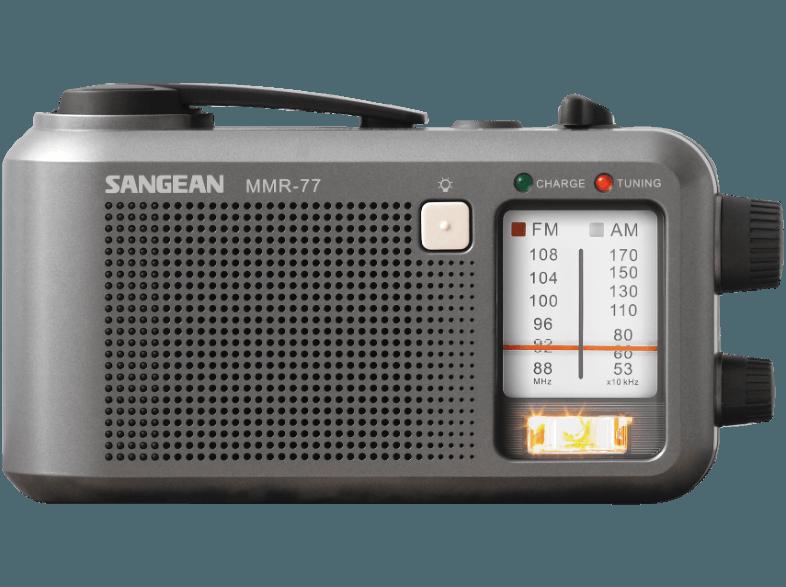 SANGEAN MMR-77  (PLL Tuner, UKW, MW, FM, Dunkelgrau)