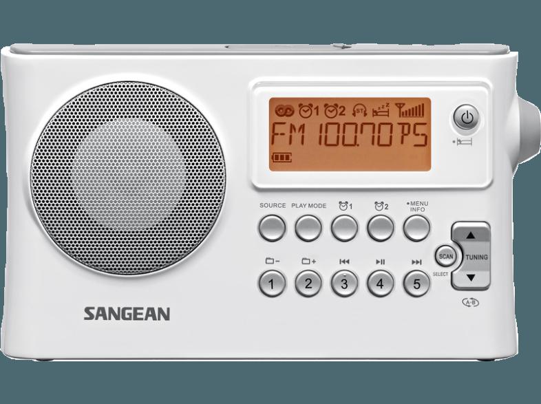 SANGEAN PR-D14  (DSP Tuner, UKW, MW, FM, Weiß), SANGEAN, PR-D14, , DSP, Tuner, UKW, MW, FM, Weiß,