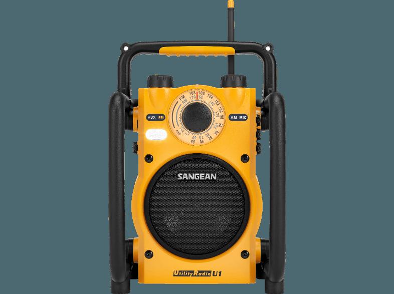 SANGEAN U-1  (Analog, UKW, MW, Gelb)