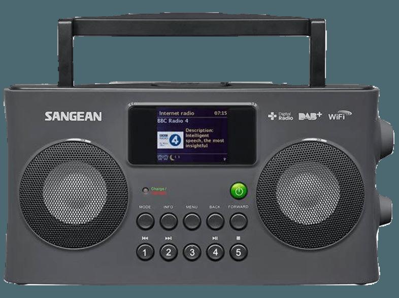 SANGEAN WFR 29 C Radiorecorder (Internet, DAB , UKW, Schwarz)