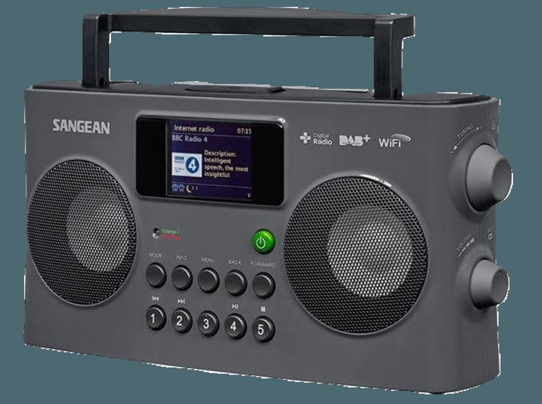 SANGEAN WFR 29 C Radiorecorder (Internet, DAB , UKW, Schwarz)