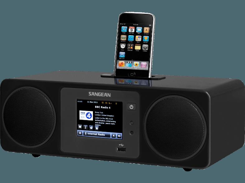 SANGEAN WFR-2D Internetradio (Digital Radio, Internet Radio, UKW, DAB, DAB , FM, Schwarz)