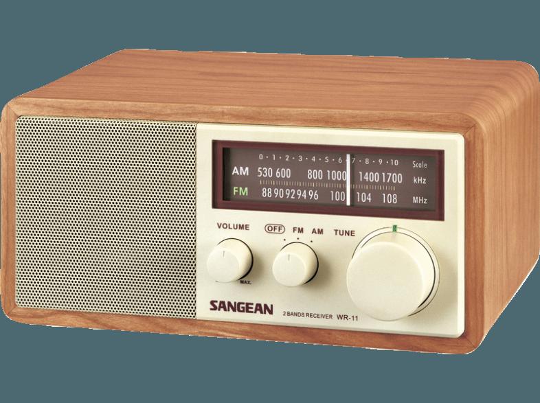 SANGEAN WR-11  (PLL Tuner, UKW, FM, MW, Walnuss)