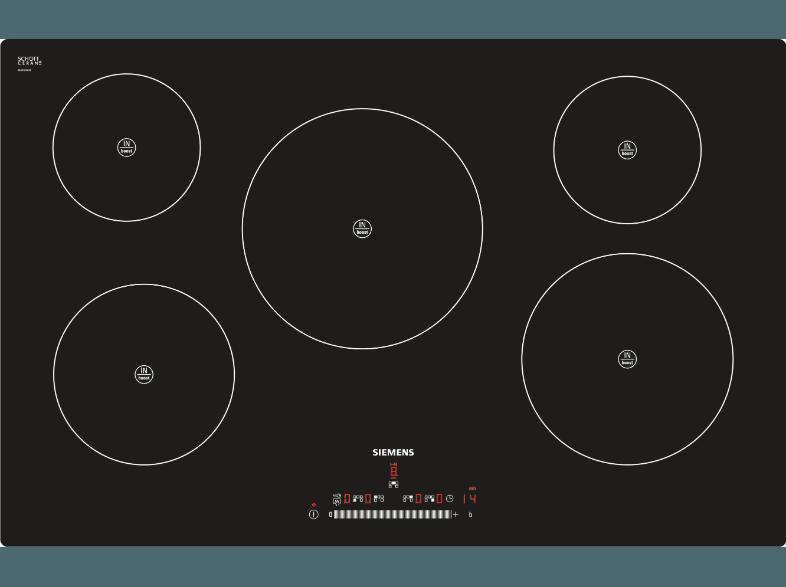 SIEMENS EH801FM17E Elektro-Kochfeld (792 mm breit, 5 Kochfelder)