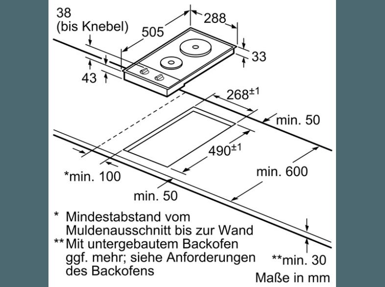 SIEMENS ET13051 Gußkochplatten (288 mm breit, 2 Kochfelder), SIEMENS, ET13051, Gußkochplatten, 288, mm, breit, 2, Kochfelder,