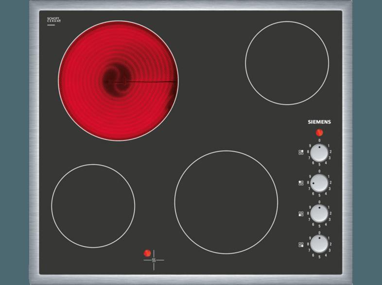 SIEMENS ET645CE17 Glaskeramik-Kochfeld (583 mm breit, 4 Kochfelder)