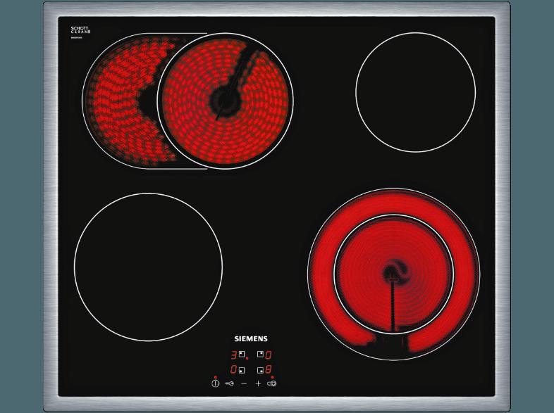SIEMENS ET645HN17E Glaskeramik-Kochfeld (583 mm breit, 4 Kochfelder)