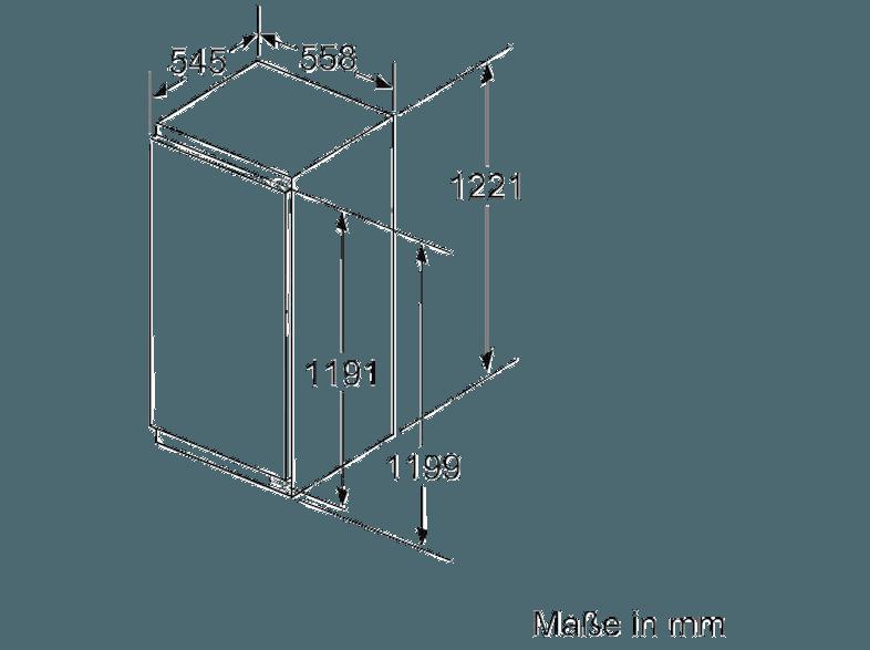 SIEMENS KF42LAF30 Kühlschrank (172 kWh/Jahr, A  , 1221 mm hoch, Weiß)