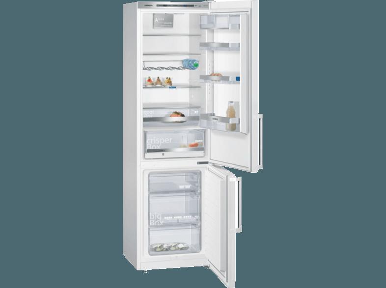 SIEMENS KG39EAW43 Kühlgefrierkombination (156 kWh/Jahr, A   , 2010 mm hoch, Weiß)
