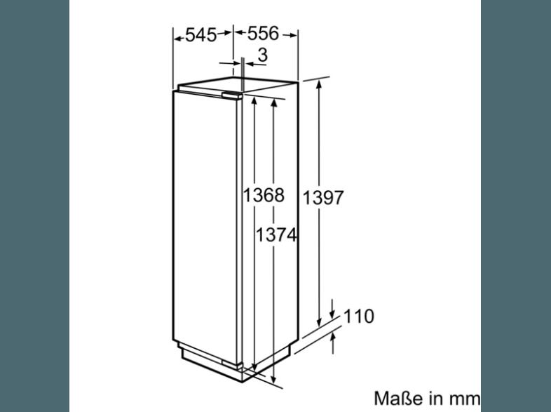 SIEMENS KI25RP60 Kühlschrank (109 kWh/Jahr, A  , 1397 mm hoch, Weiß)