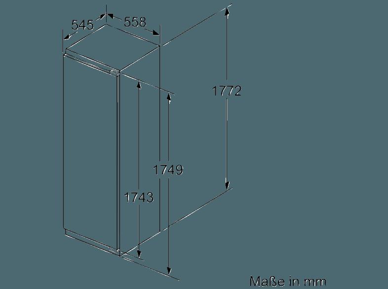 SIEMENS KI81RAF30 Kühlschrank (116 kWh/Jahr, A  , 1772 mm hoch, Weiß), SIEMENS, KI81RAF30, Kühlschrank, 116, kWh/Jahr, A, , 1772, mm, hoch, Weiß,