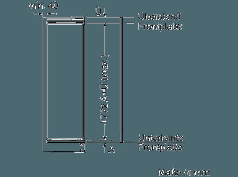 SIEMENS KI81RAF30 Kühlschrank (116 kWh/Jahr, A  , 1772 mm hoch, Weiß)