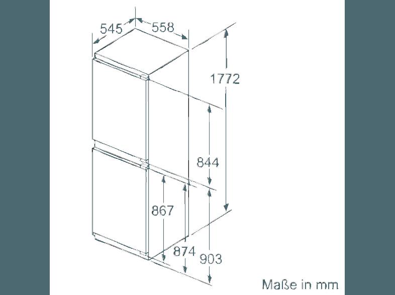 SIEMENS KI85NAD30 Kühlgefrierkombination (232 kWh/Jahr, A  , 1772 mm hoch, Weiß)