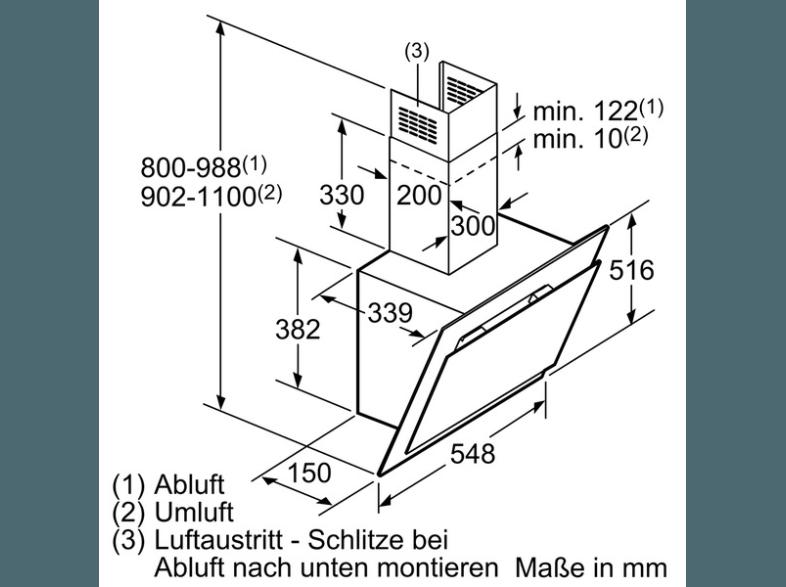 SIEMENS LC56KA670 Dunstabzugshaube (339 mm tief)