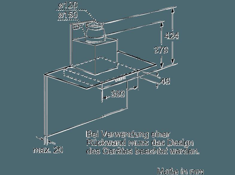 SIEMENS LC67GA532 Dunstabzugshaube (540 mm tief), SIEMENS, LC67GA532, Dunstabzugshaube, 540, mm, tief,