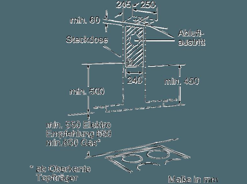 SIEMENS LC67GA532 Dunstabzugshaube (540 mm tief), SIEMENS, LC67GA532, Dunstabzugshaube, 540, mm, tief,