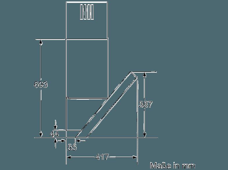 SIEMENS LC67KA532 Dunstabzugshaube (417 mm tief)