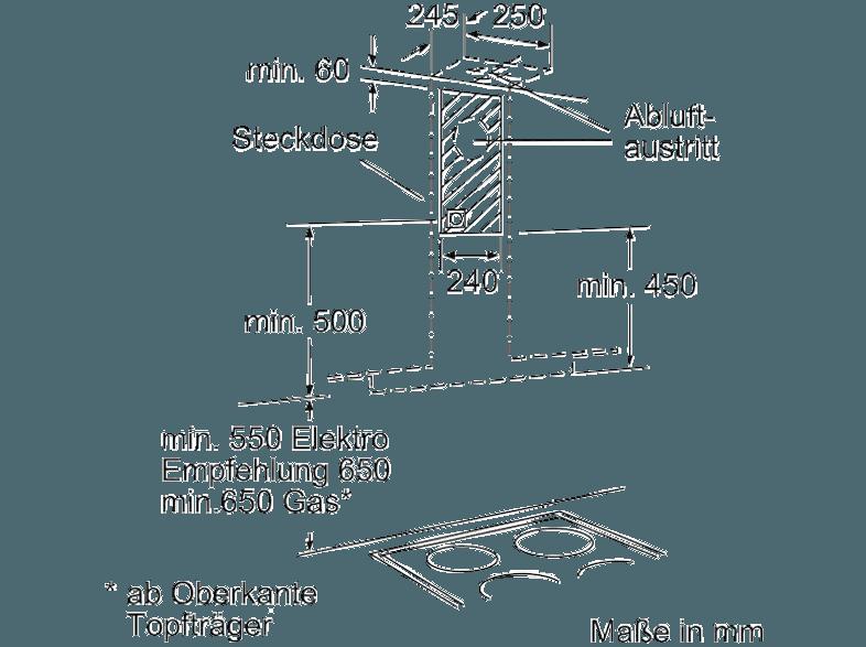 SIEMENS LC77GA532 Dunstabzugshaube (540 mm tief), SIEMENS, LC77GA532, Dunstabzugshaube, 540, mm, tief,