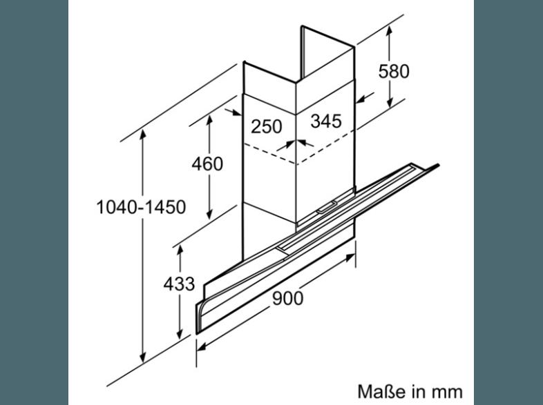 SIEMENS LC98KA570 Dunstabzugshaube (420 mm tief)