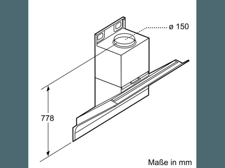 SIEMENS LC98KA570 Dunstabzugshaube (420 mm tief)