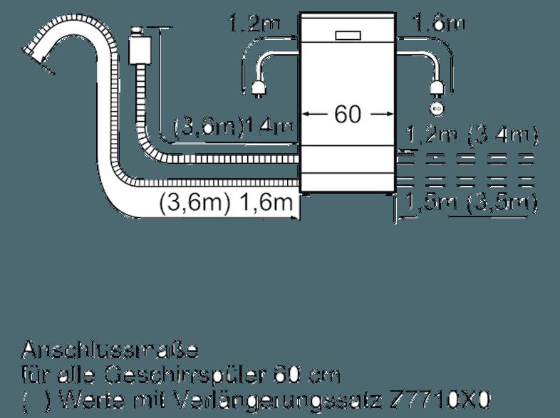 SIEMENS SN55N535EU Geschirrspüler (A  , 598 mm breit, 46 dB (A), Edelstahl)