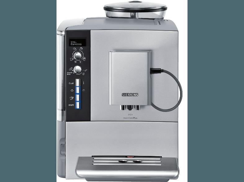 SIEMENS TE515501DE EQ.5 Espressovollautomat (Keramik-Scheibenmahlwerk, 1.7 Liter, Silber/Hellgrau)