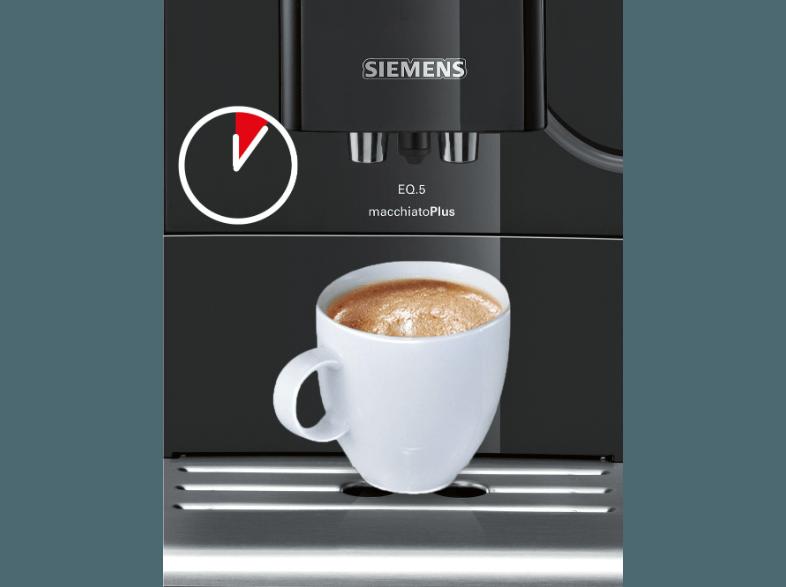 SIEMENS TE515509DE Kaffeevollautomat (Keramikmahlwerk, 1.7 Liter, Klavierlackschwarz)