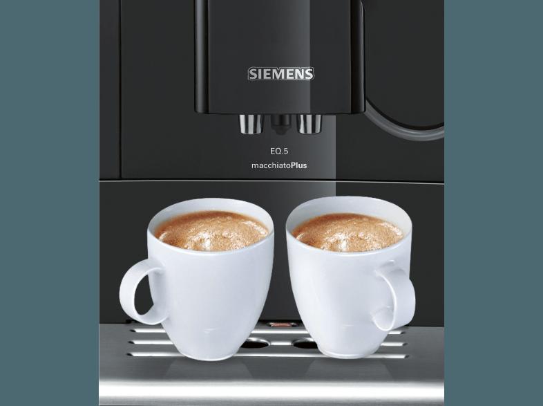 SIEMENS TE515509DE Kaffeevollautomat (Keramikmahlwerk, 1.7 Liter, Klavierlackschwarz)
