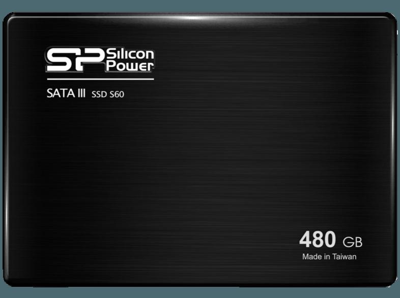 SILICON POWER SP480GBSS3S60S25 S60  480 GB 2.5 Zoll intern, SILICON, POWER, SP480GBSS3S60S25, S60, 480, GB, 2.5, Zoll, intern