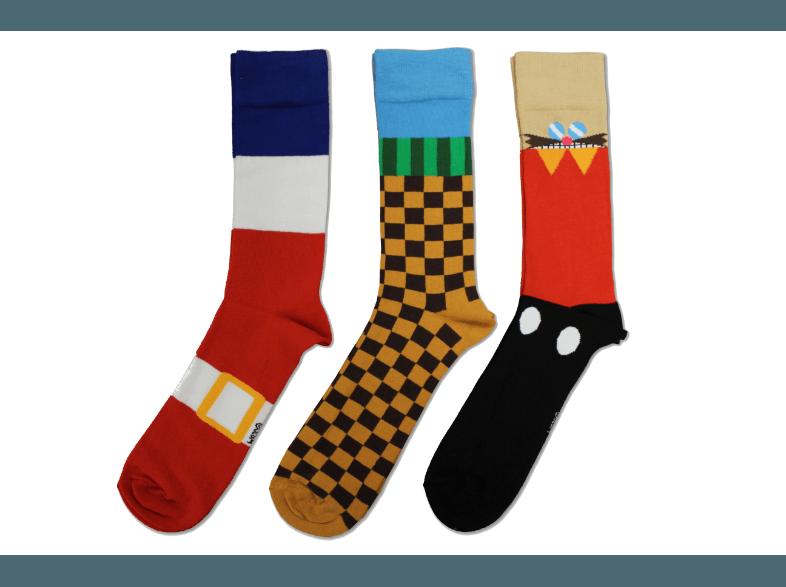 Sonic the Hedgehog Socken 3 Paar, Sonic, the, Hedgehog, Socken, 3, Paar