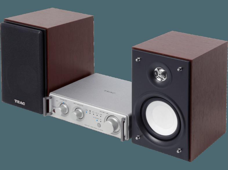 TEAC HR-S101 (SC) Kompaktanlage (Silber (Verstärker), Holz (Lautsprecher))