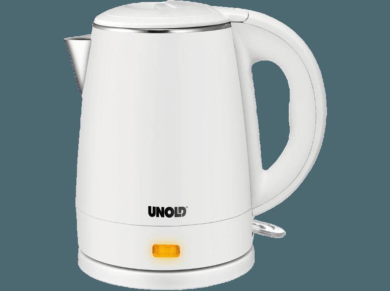 UNOLD 18320 Wasserkocher Weiß (2200 Watt, 1 Liter/Jahr)