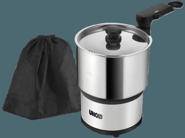 UNOLD 58855 Hot Pot Wasserkocher Silber/Schwarz (450 Watt, 0.6 Liter/Jahr)