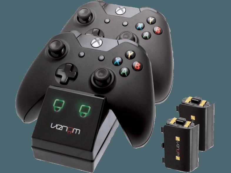 VENOM Xbox One Twin Docking Station - Ladegerät inkl. 2 wiederaufladbaren Akkus