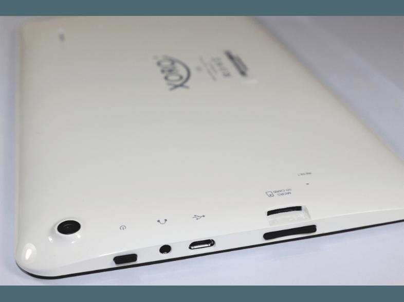 XORO Pad 9A2 8 GB  Tablet-PC Front schwarz, Rückseite weiss