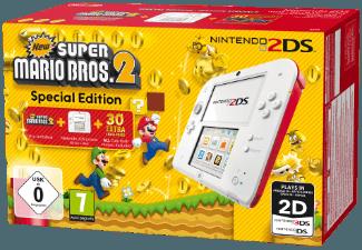 2DS Weiß/Rot   New Super Mario Bros. 2 (Special Edition)