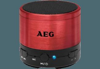 AEG. BSS 4826 Bluetooth Lautsprecher Alu/Rot, AEG., BSS, 4826, Bluetooth, Lautsprecher, Alu/Rot